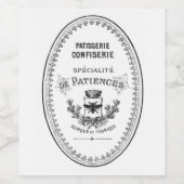 Vintages französisches Weinlabel Weinetikett (Einzelnes Label)