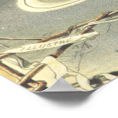 Vintages französisches Weltraumposter Poster (Ecke)