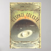 Vintages französisches Weltraumposter Poster (Vorne)