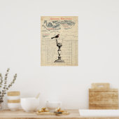 Vintages französisches Wine Themed Poster (Küche)