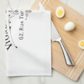 Vintages französisches Winemakers-Tuch Handtuch (Viertel Falte)