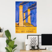 Vintages Französisches WW1. Poster (Heimbüro)