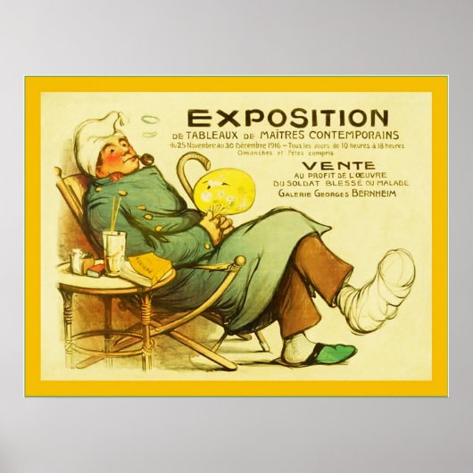 Vintages Französisches WW1-Poster Poster (Vorne)