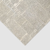 Vintages französisches Zeitungszettel Seidenpapier (Ausschnitt)