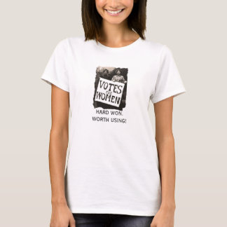 Vintages Frauen-Abstimmungs-Shirt T-Shirt