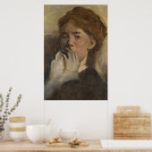 Vintages Frauenportrait Art Poster (Küche)