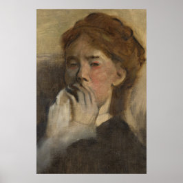 Vintages Frauenportrait Art Poster