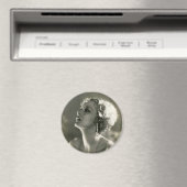 Vintages Frauenportrait Magnet (In Situ (Geschirrspüler))