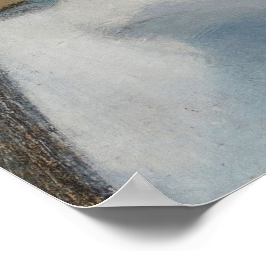 Vintages Frauenportrait Poster (Ecke)