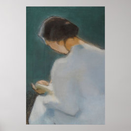 Vintages Frauenportrait Poster