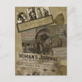 Vintages "Frauensuffrage"-Scrapbook Postkarte (Vorderseite)