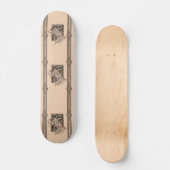 Vintages Frauentanz-Skateboard Skateboard (Vorderseite)
