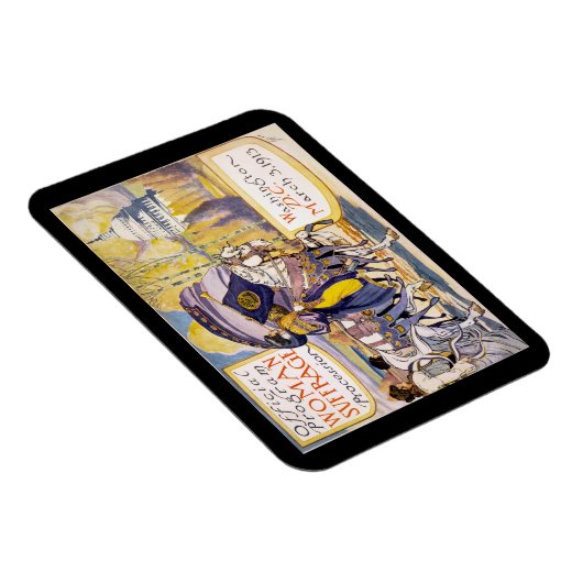 Vintages Frauenwahlposter Magnet (Rechte Seite)