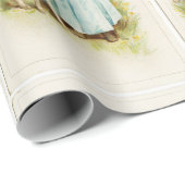 Vintages Fräulein With Lamb Geschenkpapier (Rolleneckpunkt)