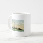 Vintages "Freiheitsstatue" Plakat. New York. Kaffeetasse (Vorderseite Links)
