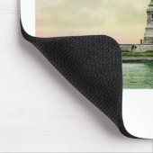 Vintages "Freiheitsstatue" Plakat. New York. Mousepad (Ecke)