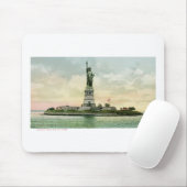 Vintages "Freiheitsstatue" Plakat. New York. Mousepad (Mit Mouse)