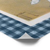 Vintages French Beach Travel Poster (Ecke)