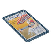 Vintages French Beach Travel Poster Magnet (Rechte Seite)