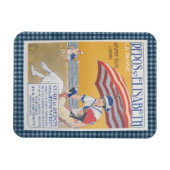 Vintages French Beach Travel Poster Magnet (Horizontal)