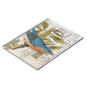 Vintages French Bluebird Spiral Journal Notizblock (Linke Seite)