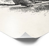 Vintages Frettchen 1800er Ferrets Weasels Minks Fotodruck (Ecke)