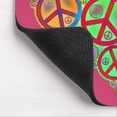 Vintages FriedensLiebe-Herz Mousepad (Ecke)