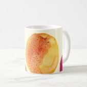Vintages Frischobst Wasserfarbendesign Kaffeetasse (VorderseiteRechts)