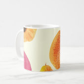 Vintages Frischobst Wasserfarbendesign Kaffeetasse (Vorderseite Links)