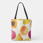 Vintages Frischobst Wasserfarbendesign Tasche (Rückseite)