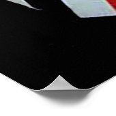 Vintages Friseurhandzeichen Poster (Ecke)