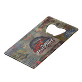 Vintages Frisierte Auto Flaschenöffner aus Edelsta (Vorderseite Schrägansicht)