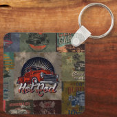 Vintages Frisierte Auto Schlüsselanhänger (Rückseite)