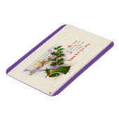 Vintages Frohes Neujahr Flexible Magnet (Linke Seite)