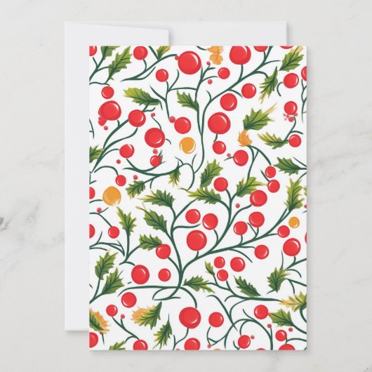 Vintages fröhliches und helles Weihnachtsfest Part (Rückseite)