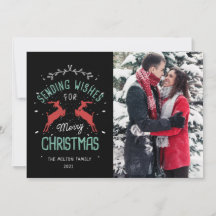 Vintages fröhliches Weihnachtsdekoratives Rindeer-