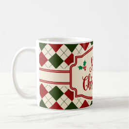 Vintages fröhliches Weihnachtsdesign Kaffeetasse