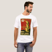 Vintages Froschkaffee-Anzeige-Shirt T-Shirt (Vorne ganz)