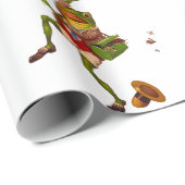 Vintages Froschwackelpapier Geschenkpapier (Rolleneckpunkt)