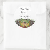 Vintages Fruchtbenutzerdefiniertes Canning-Etikett Runder Aufkleber (Tasche)