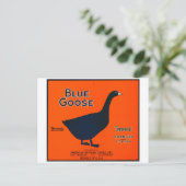 Vintages Fruchtetikett Postkarte (Stehend Vorderseite)