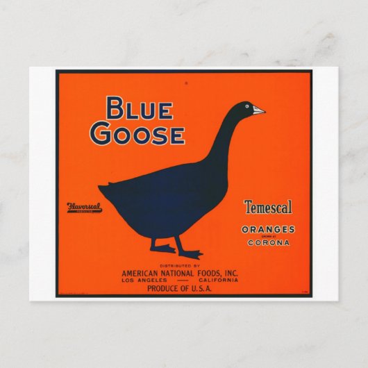 Vintages Fruchtetikett Postkarte (Vorderseite)