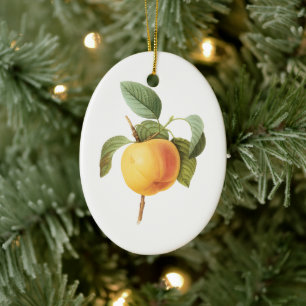 Vintages Fruchtfutter, Calville Apple von Redoute Keramik Ornament