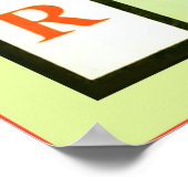 Vintages Fruchtkäfigetikett Poster (Ecke)