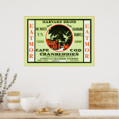 Vintages Fruchtkäfigetikett Poster (Küche)