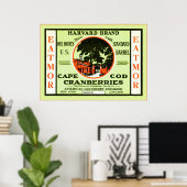 Vintages Fruchtkäfigetikett Poster (Heimbüro)