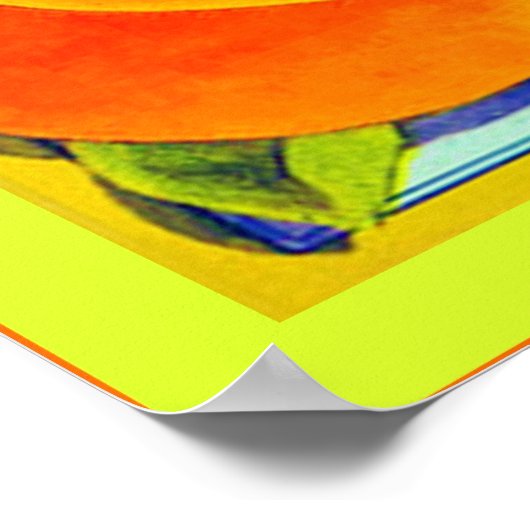 Vintages Fruchtkäfigetikett Poster (Ecke)