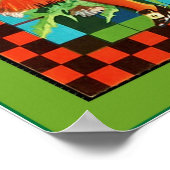 Vintages Fruchtkäfigetikett Poster (Ecke)