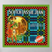 Vintages Fruchtkäfigetikett Poster (Vorne)