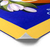 Vintages Fruchtkäfigetikett Poster (Ecke)